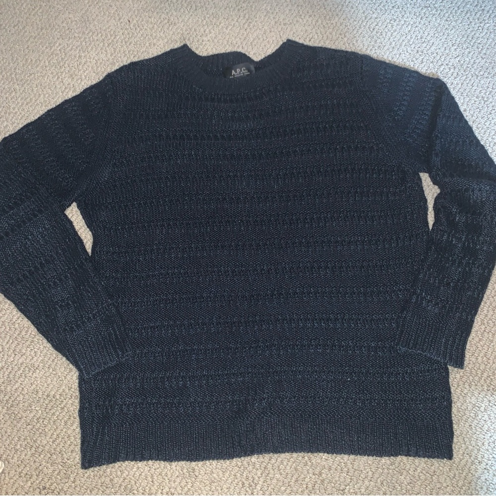 APC Men’s Sweater, Sz Small Linen Chunky